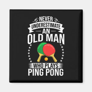 Imán Mens Ping Pong Table Tennis Player Balls Paddle Ga
