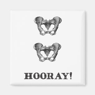 Imán Mensaje de anatomía Hip Hip Hooray