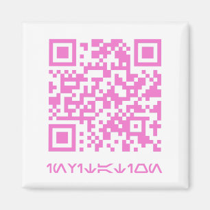 Imán Mensaje de código QR para la fecha HOCO.b