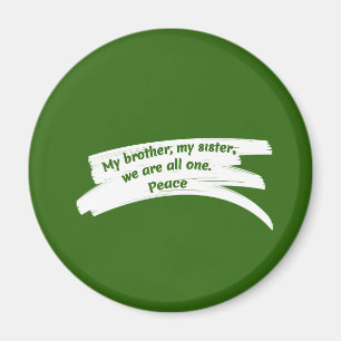 Imán Mensaje de paz de borrado de puntas de pintura