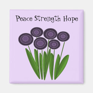 Imán Mensaje Inspirador - Paz Fuerza Esperanza