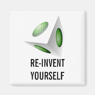Imán Mensaje Motivacional para Reinventarte