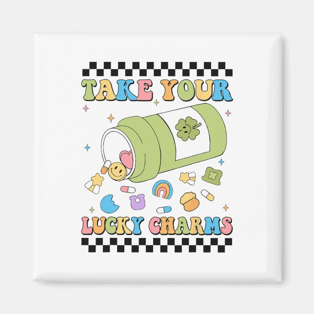 Imán Mental Awareness Take Your Lucky Charm Pills Healt (Frente)