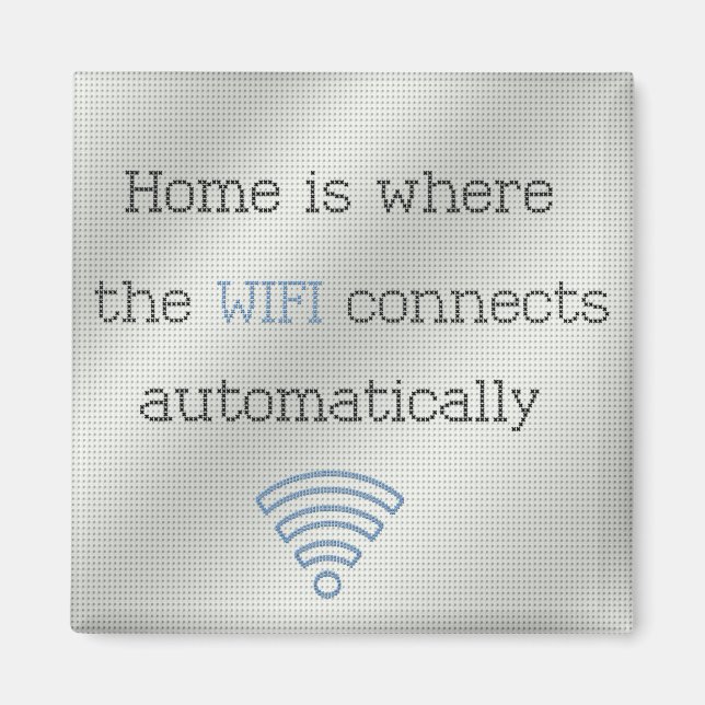 Imán Mentalla WIFI para el hogar Cross Stitch (Frente)