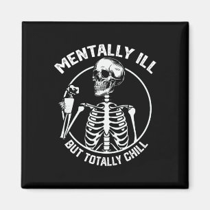 Imán Mentalmente Enfermo Pero Totalmente Chill Hallowee