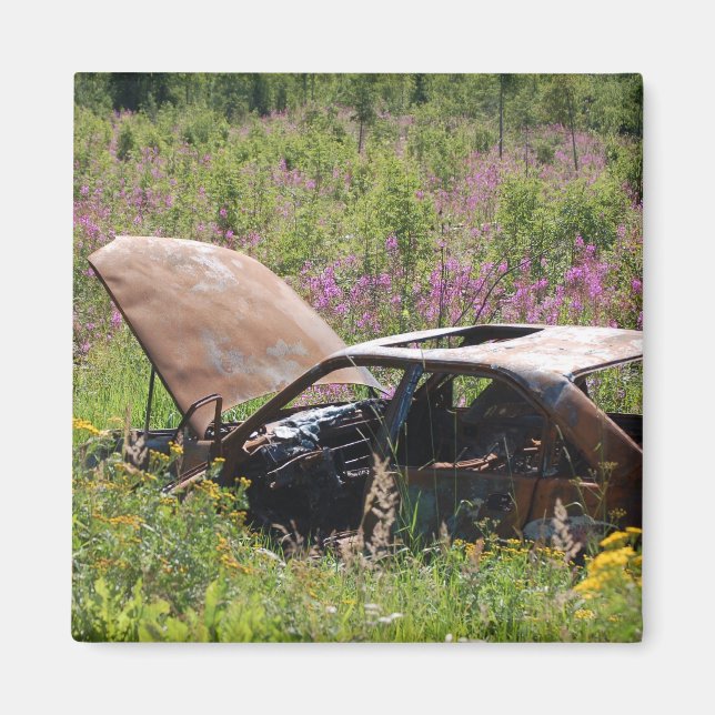 Imán Mentón de coches abandonados (Frente)