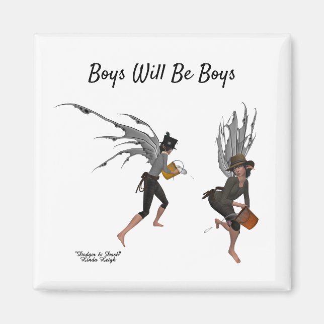 Imán Mentón de fábricas de Twin Boy Rain (Frente)