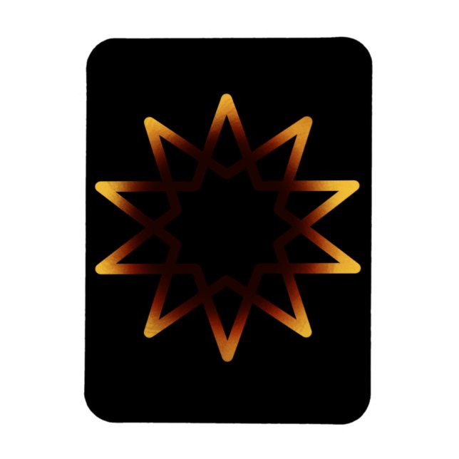 Imán Mentón De Naranja Fiery De Árbol De Vida (Vertical)