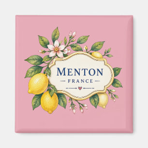 Imán Menton French Riviera Magnet - Dusty pink Lemon