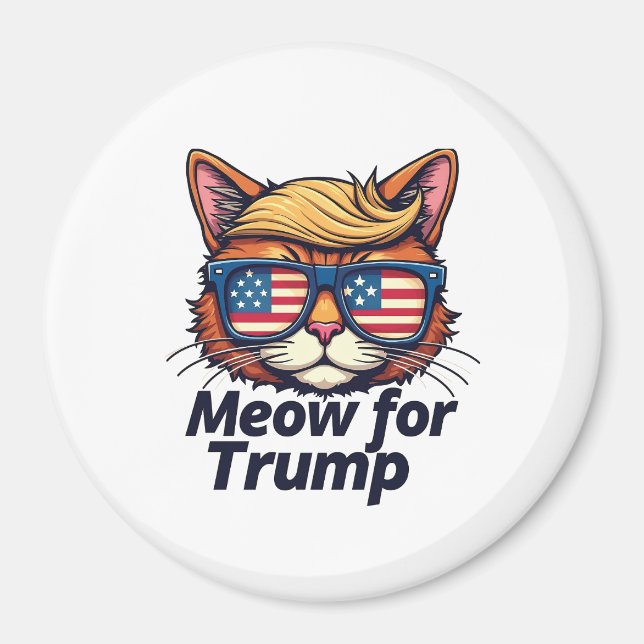 Imán Meong for Trump vuelve a hacer que los gatos sean  (Frente)