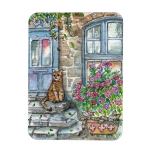 Imán Meow at the Door