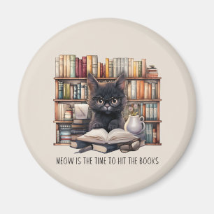 Imán Meow Es El Momento De Golpear Los Libros