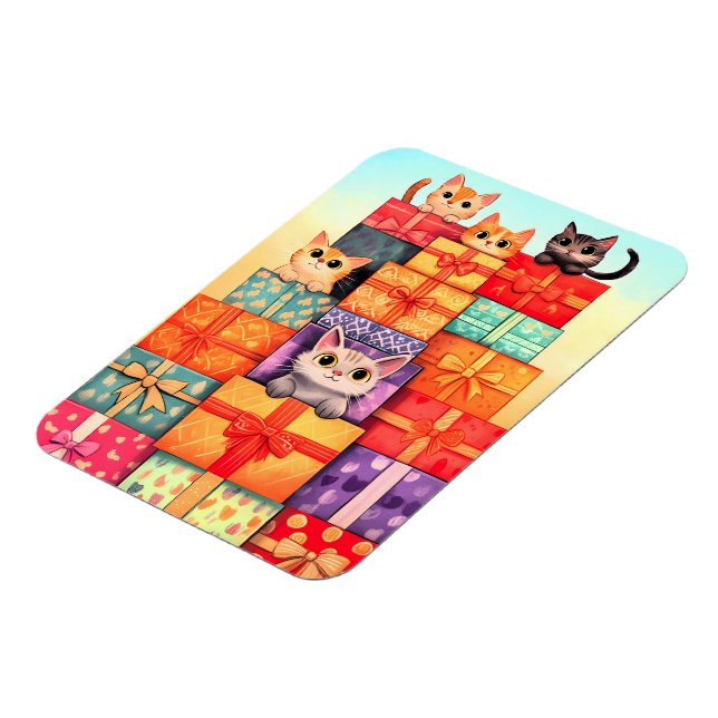 Imán Meow Gift Birthday Tower (Lado Izquierdo)