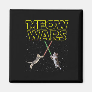 Imán Meow Wars Cat Shirt Graciosos Regalos Para Gatos A