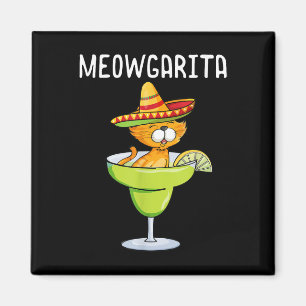 Imán Meowgarita - El amante del gato Cinco De Mayo Marg