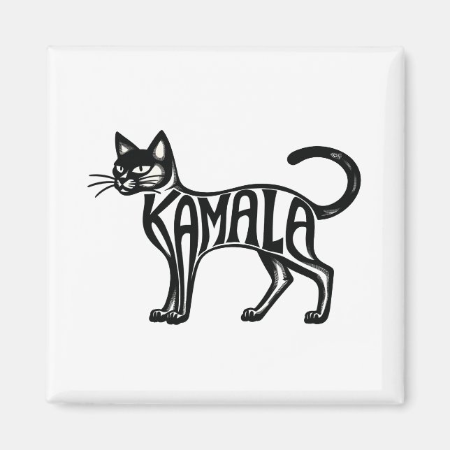 Imán Meowmala Kamala Childless Cat Lady Harris (Frente)