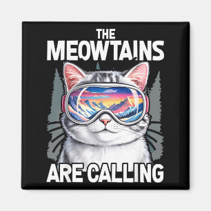 Imán Meowtains están llamando humor divertido amante de