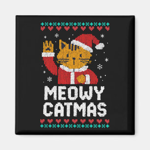 Imán Meowy Navidad