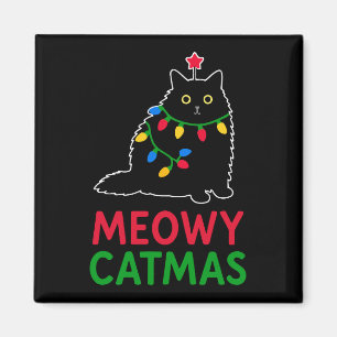 Imán Meowy Navidad