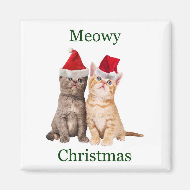 Imán Meowy Navidades Kitten Magnet (Frente)