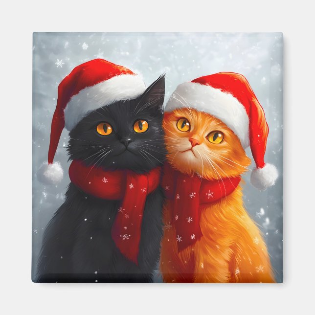 Imán Meowy Navidades Winter Love (Frente)