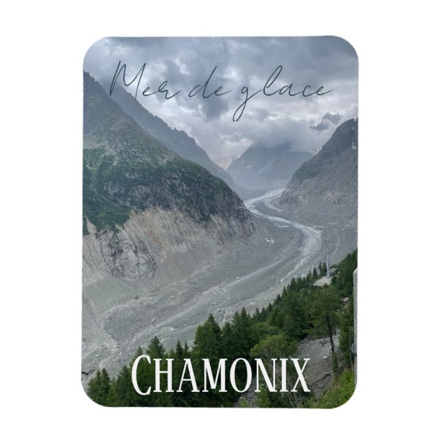 Imán Mer de glacé, Chamonix, Mont Blanc, Alpes francese (Vertical)
