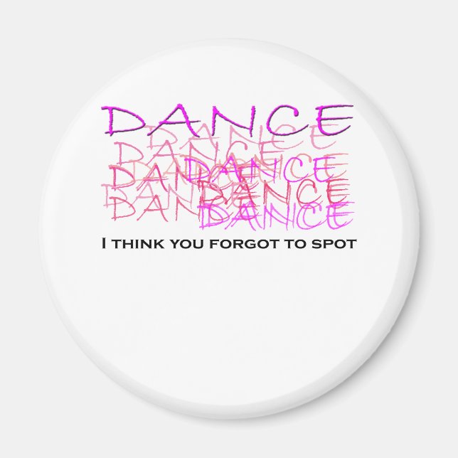 Imán Mercadería de bailarina de ballet (Frente)