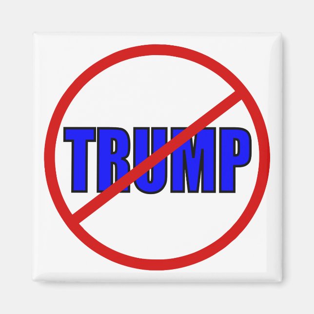 Imán Mercadería electoral contra Trump (Frente)