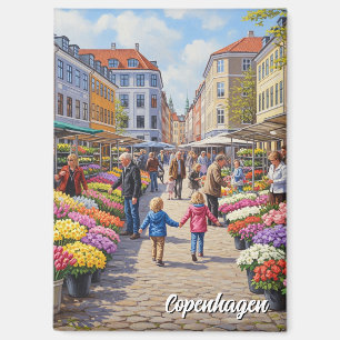 Imán Mercado de Flores de Copenhague Viajes a Dinamarca