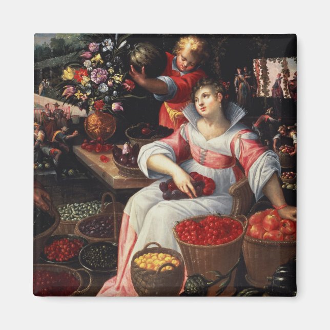 Imán Mercado de frutas, 1590 (Frente)