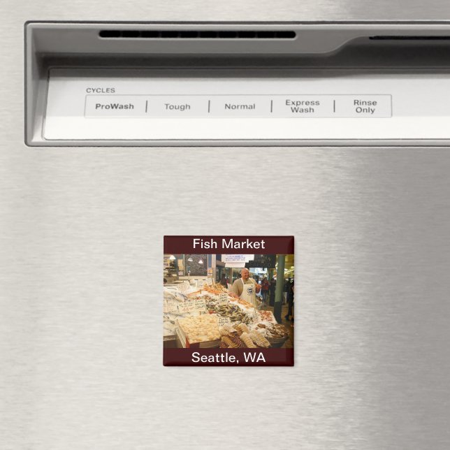 Imán Mercado de pescado Seattle Washington (In situ (lavavajillas))