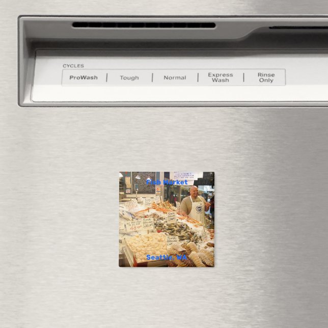 Imán Mercado de pescado Seattle Washington (In situ (lavavajillas))