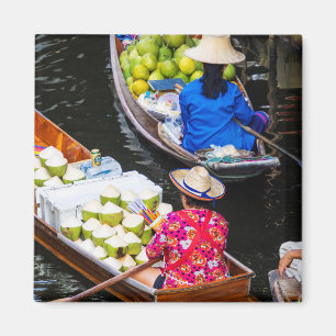 Imán Mercado flotante en Bangkok