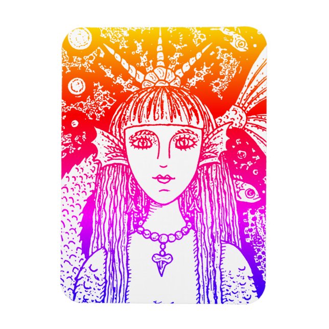 IMÁN MERCADO GÓTICO, FANTASÍA DEL MAR NEGRO WHIMSY MAG (Vertical)