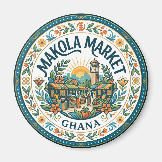 Imán Mercado Makola Ghana (Frente)