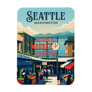 Imán Mercado Pike Place Washington