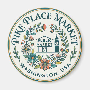 Imán Mercado Pike Place Washington