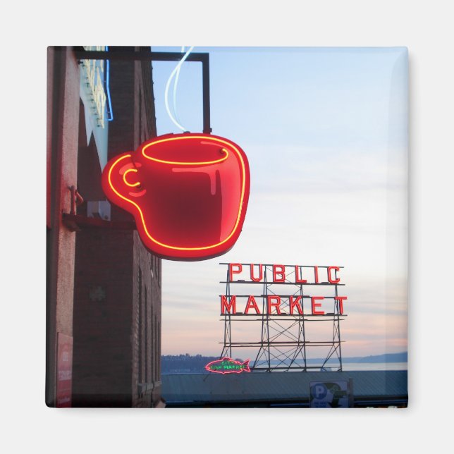 Imán Mercado público de Seattle (Frente)