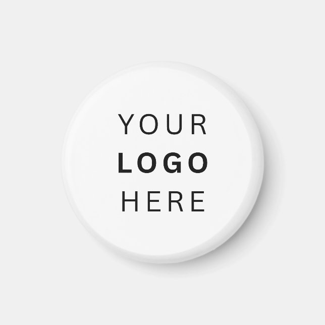 Imán Mercancía personalizable de tu logo foto negocio (Frente)
