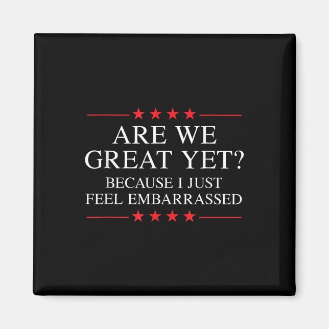 Imán Mercancías Anti Trump Para Liberales Y Campeones; (Frente)