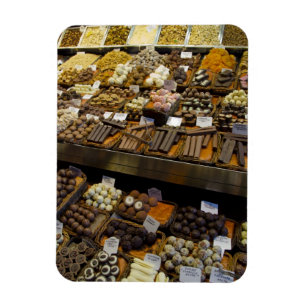 Imán Mercat de Sant Josep, diversos dulces de chocolate