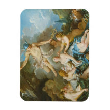 Mercurio confiando el bebé Baccus a las ninfas