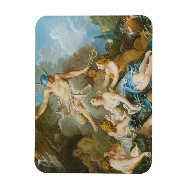 Imán Mercurio confiando el bebé Baccus a las ninfas (Vertical)
