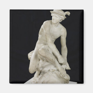Imán Mercury que ata sus sandalias coas alas, 1744