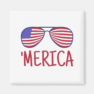 Imán 'Merica 4 De Julio Gafas