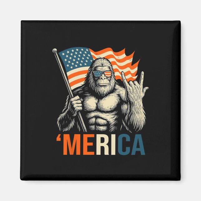 Imán ‘merica Gorilla Flag Sungles Funny Patriotic  (Frente)