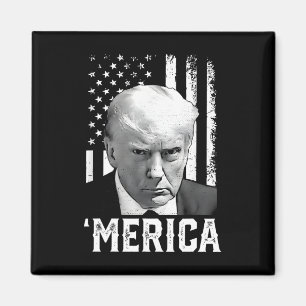 Imán Merica Trump Feliz 4 De Julio Bandera Norteamerica