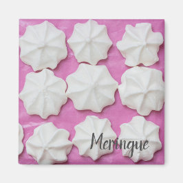 Imán Meringues en regalo de papel rosa