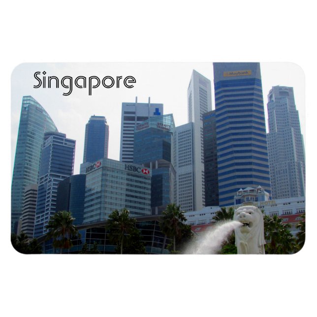 Imán merlion (Horizontal)