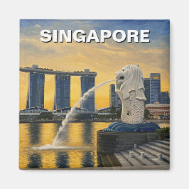Imán Merlion Singapore